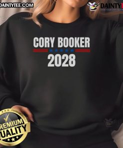 Nice Cory Booker 2028 Sweatshirt featuring bold design, perfect for supporters of Cory Booker's presidential campaign.