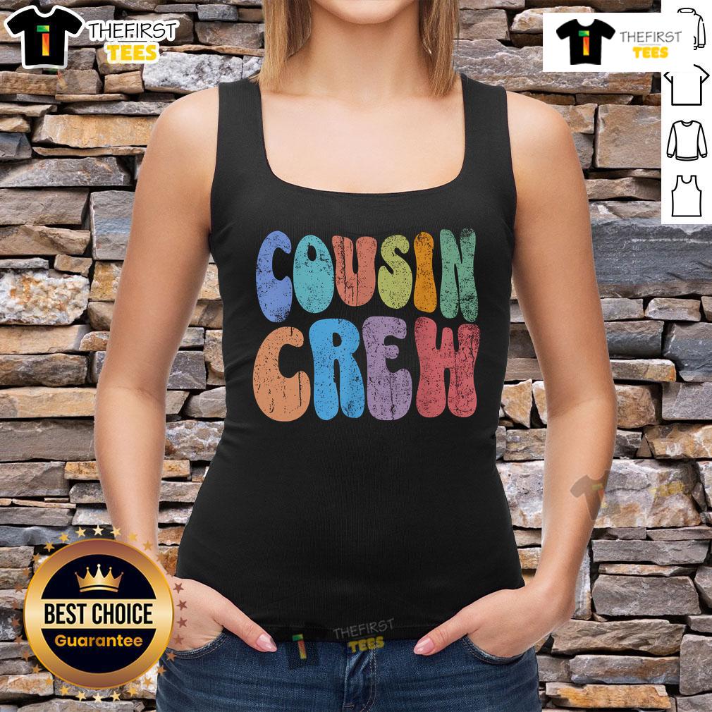 Nice Cousin Crew Colorful Photoshoot Family Reunions Party Girl Tank Top Colorful family reunion photoshoot featuring girls in tank tops with smiles, showcasing the Nice Cousin Crew spirit.