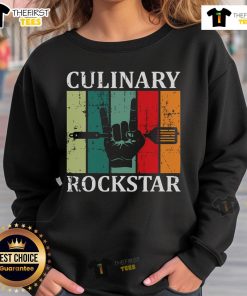 Vintage Nice Culinary Rockstar Sweatshirt featuring a stylish design ideal for food enthusiasts and fashion lovers.