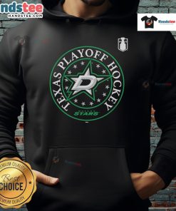 Nice Dallas Stars Black Hoodie for 2025 Stanley Cup Playoffs, featuring team logo and stylish design for fans.