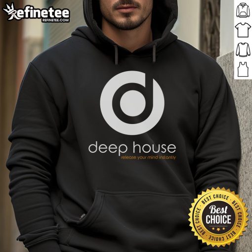 Nice Deep House Release Your Mind hoodie in vibrant colors, perfect for music lovers and stylish streetwear enthusiasts.