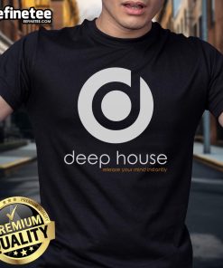 Nice Deep House 'Release Your Mind' T-Shirt featuring vibrant graphics and a stylish design ideal for music lovers.