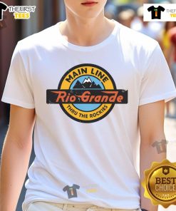 Alt Text: Nice Denver And Rio Grande Western Railroad T-Shirt featuring a vintage train graphic and classic design.