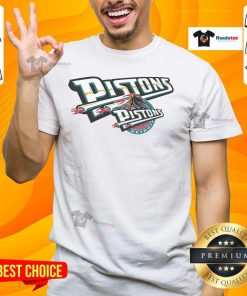 Nice Detroit Pistons Hardwood Classics Evergreen T-Shirt featuring vibrant team colors and retro design for fans.