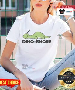 Alt Text: Nice Dino Snore Pajamas Dinosaur Ladies Tee featuring a playful dinosaur design on soft fabric, perfect for comfort.