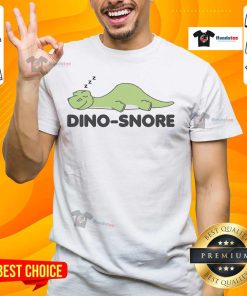 Kid wearing Nice Dino Snore Pajamas Dinosaur T-Shirt featuring a cute dinosaur design, perfect for comfy sleepwear.