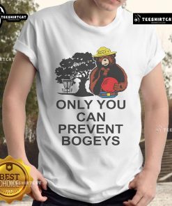 Nice Disc Golf 'Only You Can Prevent Bogeys' T-Shirt design featuring a vibrant disc golf graphic and playful typography.