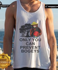 Nice Disc Golf 'Only You Can Prevent Bogeys' tank top featuring a fun design for disc golf enthusiasts.