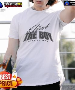 Nice Elijah The Boy Live In NYC T-Shirt featuring vibrant graphics and bold text, perfect for fans of the artist.