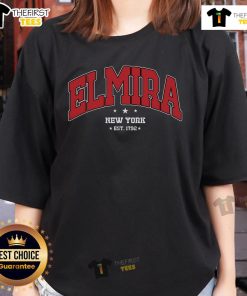Nice Elmira New York NY souvenir college ladies tee featuring a stylish design perfect for school spirit and casual wear.