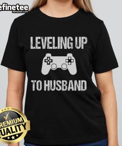 Engagement tee for video game lovers featuring a stylish design perfect for ladies celebrating their gamer groom.