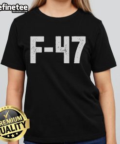 Stylish Nice F-47 Jet ladies tee featuring a covert anti-Trump design, perfect for making a statement.