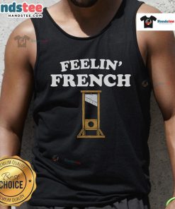 Stylish Nice Feeling French Guillotine tank top featuring a unique graphic design for casual summer wear.
