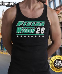 Garrett Wilson wearing a New York tank top in Nice Fields, showcasing style for 2026 sports fashion.