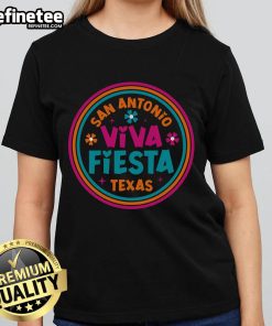 Cinco de Mayo celebration in San Antonio, Texas featuring the Nice Fiesta Squad Ladies Tee design for festive style.