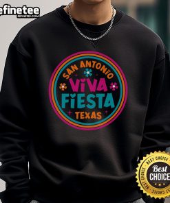 Nice Fiesta Squad sweatshirt for Cinco de Mayo celebration in San Antonio, Texas, featuring vibrant colors and festive design.