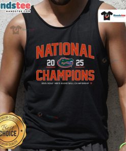 Nice Florida Basketball 2025 NCAA Champions Classic tank top featuring vibrant team colors and stylish design.