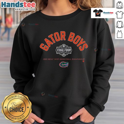 Florida Gator Boys Final Four sweatshirt featuring vibrant colors and sporty design for basketball fans.