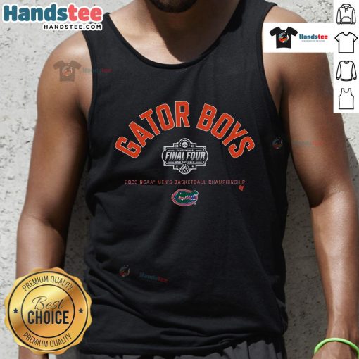Nice Florida Basketball Gator Boys Final Four tank top featuring vibrant team colors and logo for sports fans.