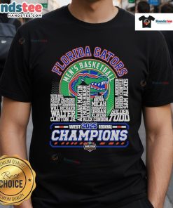 Alt Text: Florida Gators Men's Basketball 2025 West Regional Champions T-Shirt featuring team colors and logo.