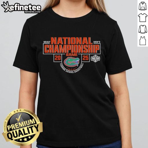 Florida Gators 2025 Men's Basketball National Championship ladies tee, stylish design for fans celebrating the team's victory.