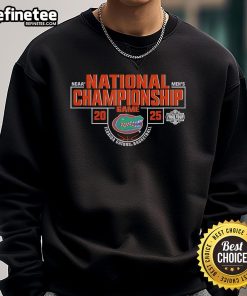 2025 Men's Basketball National Championship Florida Gators sweatshirt, showcasing team pride and vibrant colors.
