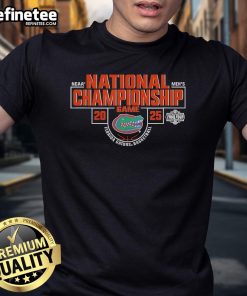Alt Text: Florida Gators National Championship 2025 Men's Basketball T-Shirt featuring vibrant team colors and logo design.