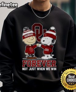 Nice Forever Not Just When We Win Snoopy Sweatshirt featuring a playful Snoopy graphic in vibrant colors.