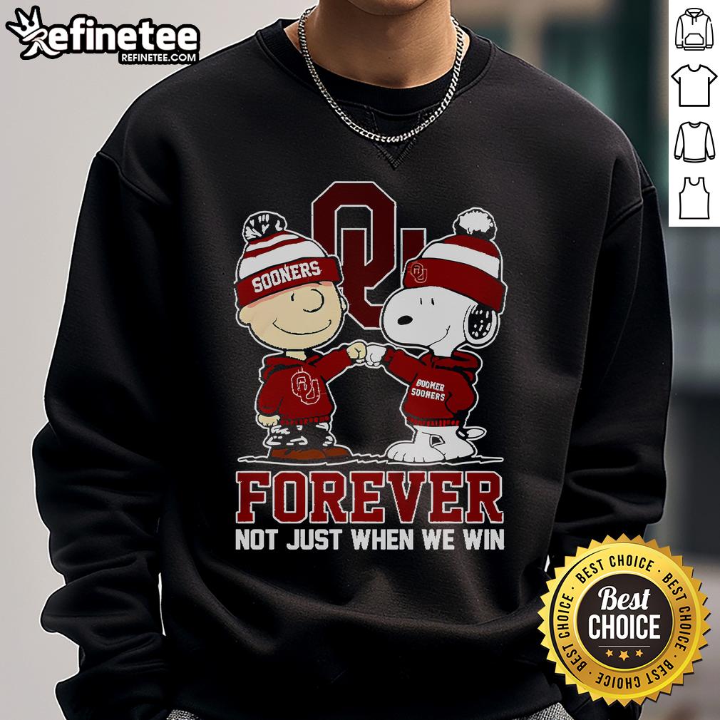 Nice Forever Not Just When We Win Snoopy Sweatshirt Nice Forever Not Just When We Win Snoopy Sweatshirt featuring a playful Snoopy graphic in vibrant colors.