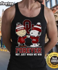 Cute Snoopy tank top with 'Nice Forever, Not Just When We Win' design, perfect for casual summer wear.