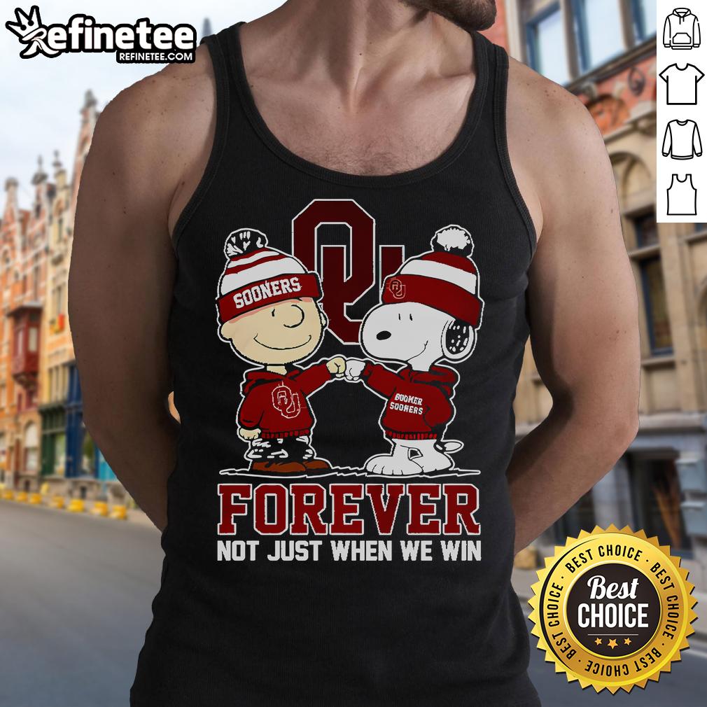 Nice Forever Not Just When We Win Snoopy Tank Top Cute Snoopy tank top with 'Nice Forever, Not Just When We Win' design, perfect for casual summer wear.