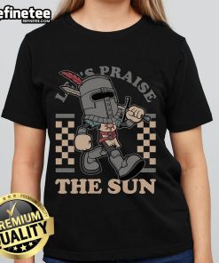 Sun Warrior ladies tee featuring a vibrant game mascot design, perfect for fans and casual wear.