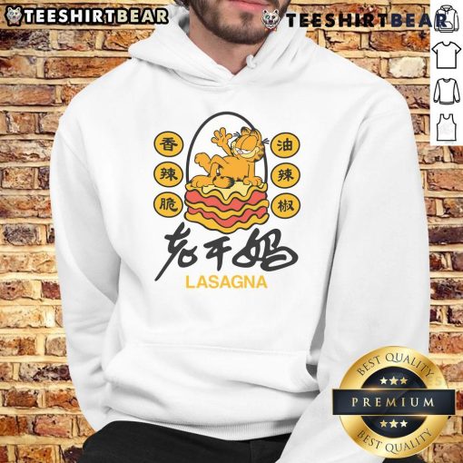 Cozy Nice Garfield Lasagna Chili Oil Hoodie featuring a playful Garfield design, perfect for fans and casual wear.