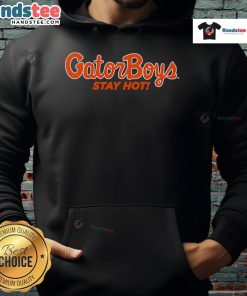 Nice Gatorboys Stay Hot Hoodie in vibrant colors, perfect for stylish comfort on chilly days. Ideal for Gator fans!
