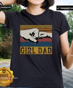 Vintage Ladies Tee for Nice Girl Dad celebrating Father's Day, featuring a stylish design for fathers of daughters.