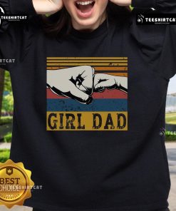 Alt Text: Vintage sweatshirt for Nice Girl Dad celebrating Father's Day, perfect gift for fathers of daughters.