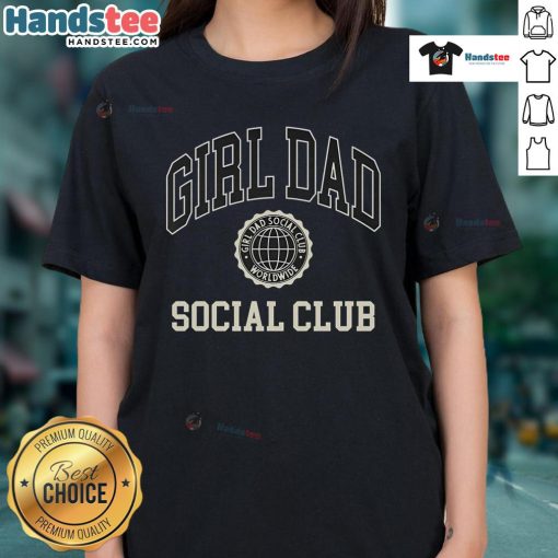 Nice Girl Dad Social Club Ladies Tee featuring a stylish design and comfortable fit for female fans of dad culture.