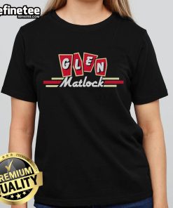 Nice Glen Matlock Rockabilly logo on a stylish ladies tee, perfect for music lovers and vintage fashion enthusiasts.
