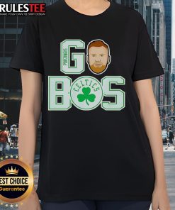 Ladies' Nice Go Bos Kristaps Porzingis Boston Celtics Tee featuring bold team colors and stylish design.