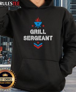 Nice Grill Sergeant 4th of July hoodie featuring patriotic colors and grill-themed graphics for festive celebrations.