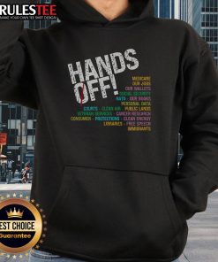 Nice Hands Off Our Freedoms hoodie featuring bold text, perfect for expressing your stance on protecting what matters.