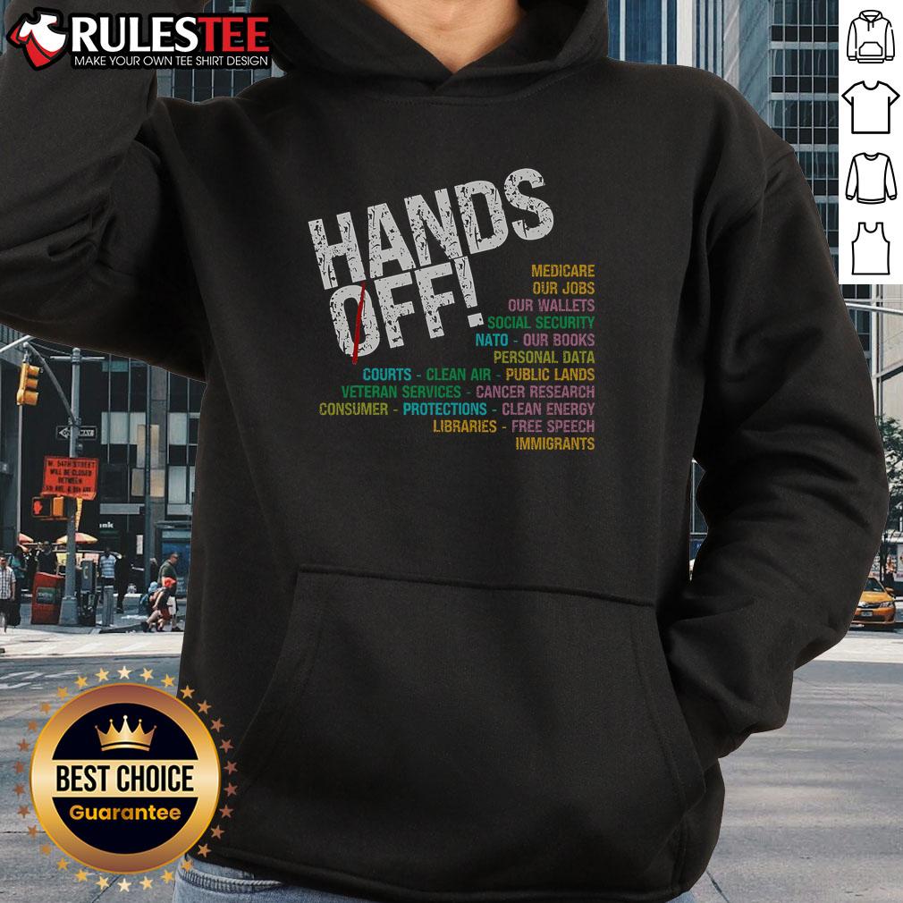 Nice Hands Off Our Freedoms Protect What Matters Hoodie Nice Hands Off Our Freedoms hoodie featuring bold text, perfect for expressing your stance on protecting what matters.