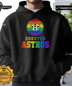 Nice Houston Astros Pride Hoodie featuring vibrant colors and team logo, perfect for showing your support.