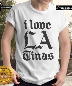 Nice I Love LA Tinas T-Shirt featuring vibrant design, perfect for stylish summer outings and LA enthusiasts.