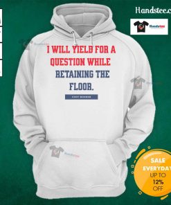 Alt Text: Nice I Yield For A Question While Retaining The Floor hoodie in casual style, perfect for relaxed outings and discussions.