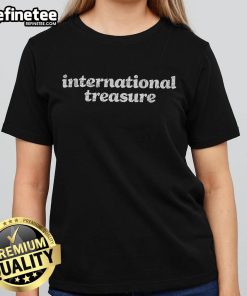 Nice International Treasure Ladies Tee featuring a stylish design, perfect for casual outings and showcasing your unique style.