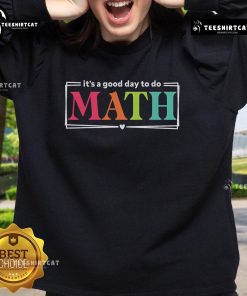 Back to school sweatshirt for math teachers, perfect for test day, featuring a cheerful design that celebrates math.