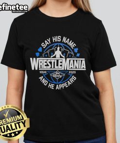 Nice Joe Hendry WrestleMania ladies tee featuring bold graphics and vibrant colors, perfect for wrestling fans.