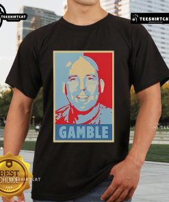Stylish Nice John Hyslop Gamble T-Shirt featuring a bold graphic design and comfortable fit, perfect for casual wear.