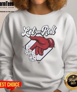 Nice Let Em Roll Cincinnati Baseball Sweatshirt in navy blue, featuring a stylish design perfect for fans and casual wear.